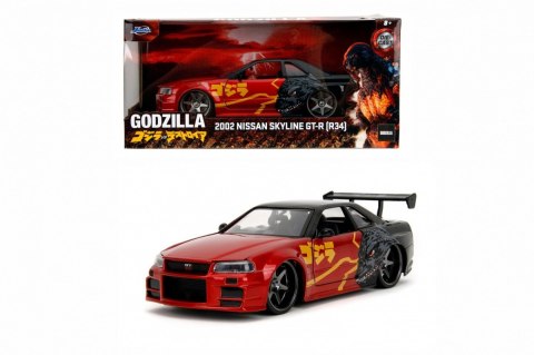 Pojazd Godzilla 2002 Nissan Skyline GTR 1:24 JADA TOYS