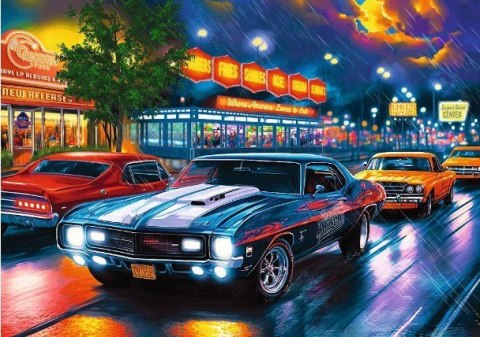 Puzzle 1000 elementów Nocna przejażdżka samochody Trefl