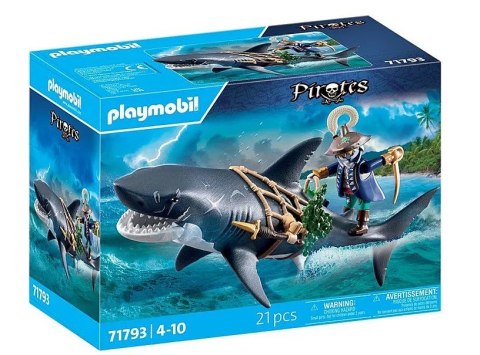 Zestaw z figurkami Pirates 71793 Rekin olbrzym z piratem Playmobil