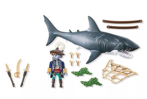 Zestaw z figurkami Pirates 71793 Rekin olbrzym z piratem Playmobil