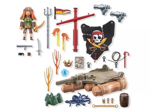Zestaw z figurkami Pirates 71794 Piracka tratwa ze skarbem Playmobil