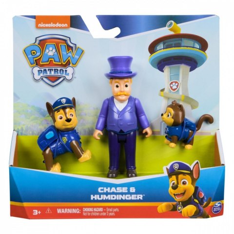 Figurki Psi Patrol, Chase, Humdinger i Kot Chase Spin Master