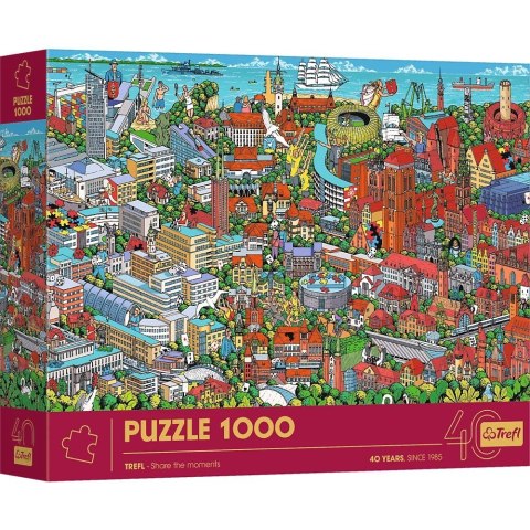 Puzzle 1000 elementów 40-lecie Trójmiasto Trefl