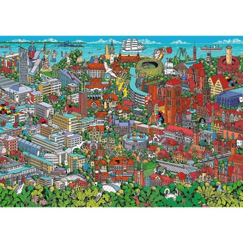 Puzzle 1000 elementów 40-lecie Trójmiasto Trefl
