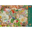 Puzzle 1000 elementów Antyczna mapa świata Trefl