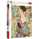 Puzzle 1000 elementów Dama z wachlarzem Klimt Trefl