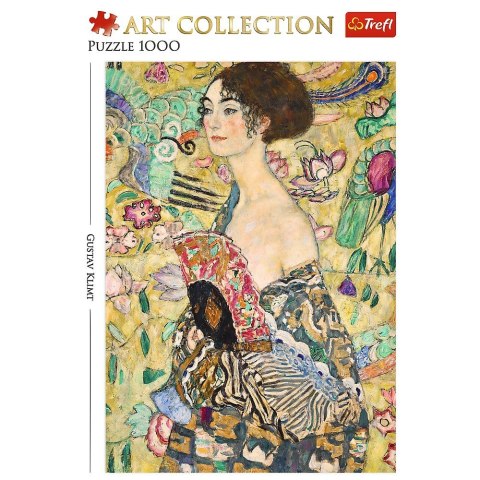 Puzzle 1000 elementów Dama z wachlarzem Klimt Trefl