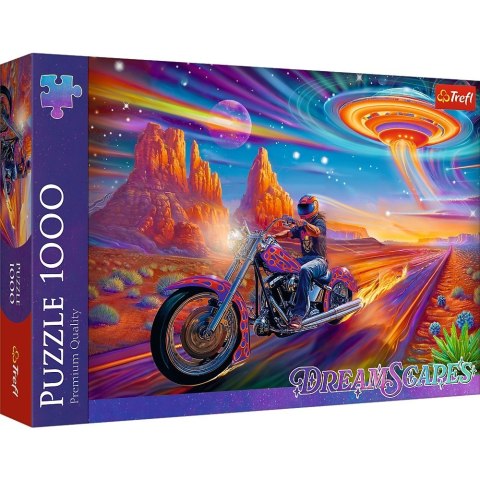 Puzzle 1000 elementów DreamScapes Szalona jazda motocykl Trefl