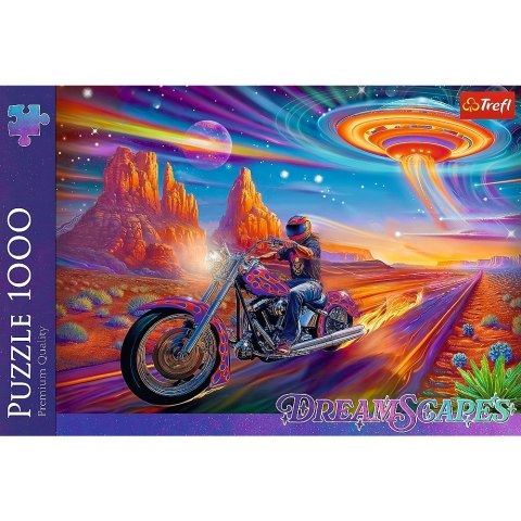 Puzzle 1000 elementów DreamScapes Szalona jazda motocykl Trefl