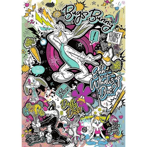 Puzzle 1000 elementów Zwariowane Melodie Looney Tunes Trefl