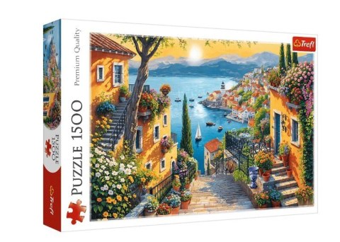 Puzzle 1500 elementów Nadmorski widok Trefl