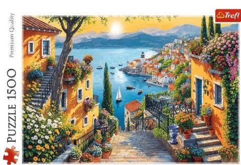 Puzzle 1500 elementów Nadmorski widok Trefl