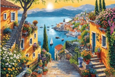 Puzzle 1500 elementów Nadmorski widok Trefl