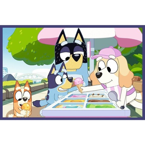 Puzzle 2x24 elementy Bluey zabawna Trefl