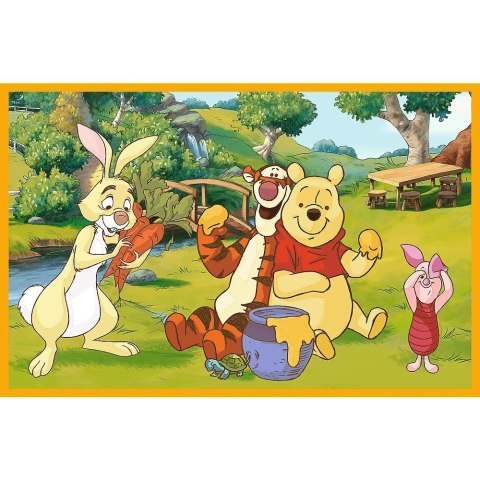 Puzzle 2x24 elementy Kubuś Puchatek Dzień w ogrodzie Trefl
