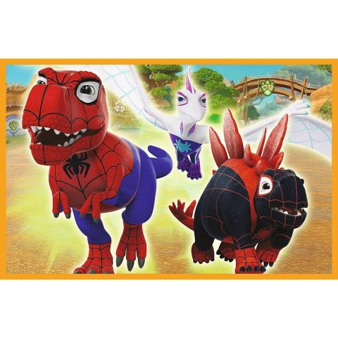 Puzzle 2x24 elementy Spidey i dinozaury Trefl