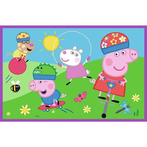 Puzzle 2x24 elementy Świnka Peppa na placu zabaw Trefl