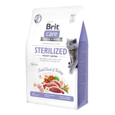 BRIT CARE Cat Grain-Free Sterilised Weight Control - karma dla kotów wysterylizowanych i z nadwagą - 7 kg (WYPRZEDAŻ)