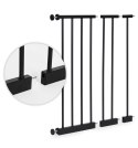 Bramka barierka zabezpieczająca 74-130 cm na schody i drzwi metal drewno dodatkowe panele