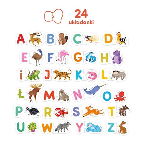 Puzzle do pary - Literki CzuCzu
