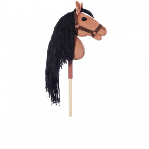 Koń na kiju Hobby Horse HOPPIHORSE A3 Bay - ciemny brąz, maść gniada Tootiny