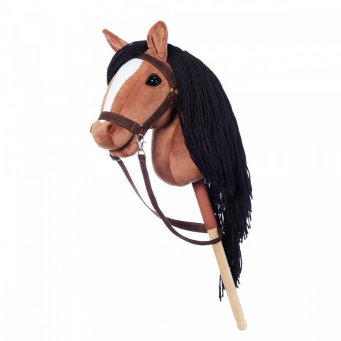 Koń na kiju Hobby Horse HOPPIHORSE A3 Bay - ciemny brąz, maść gniada Tootiny