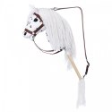 Koń na kiju Hobby Horse HOPPIHORSE A3 Leopard - biały, maść tarantowata Tootiny