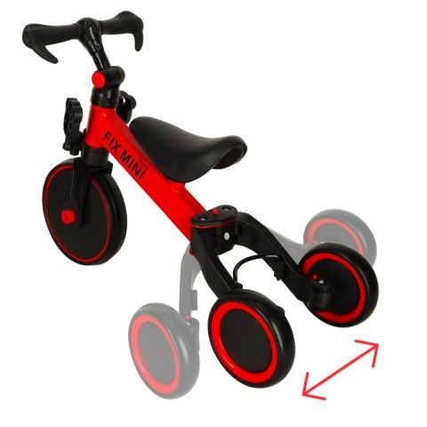 Rowerek biegowy Trike Fix Mini rower wielofunkcyjny 3w1 czerwony