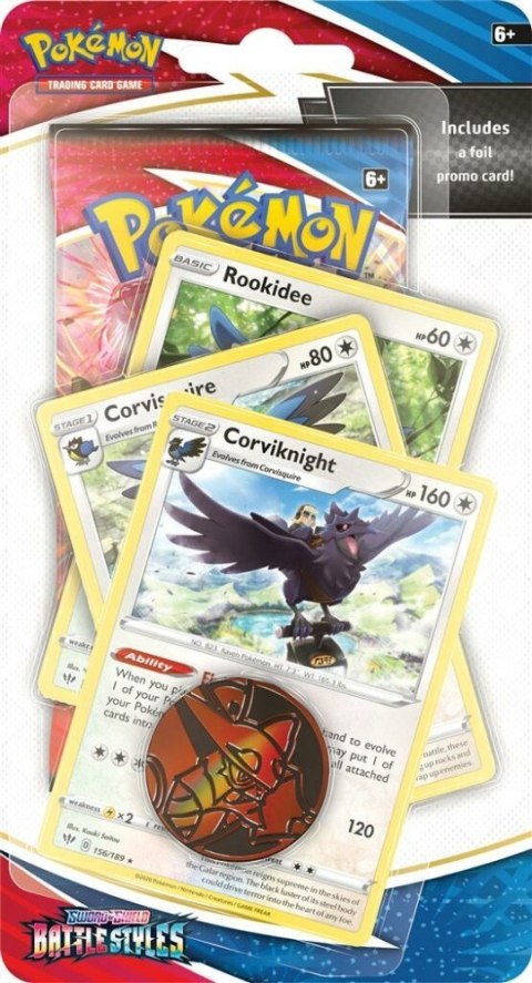 Battle Styles Premium Checkline Blister Rookidee Pokemon TCG
