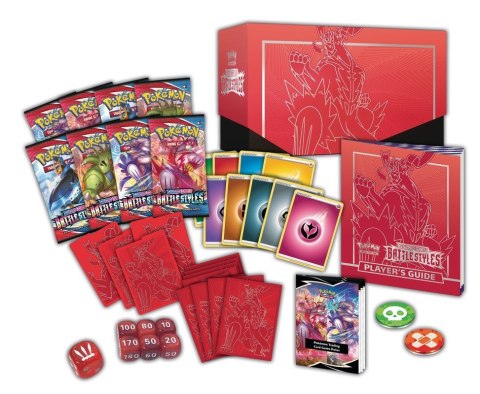 Karty Battle Styles Elite - Trainer Box Czerwony Pokemon TCG