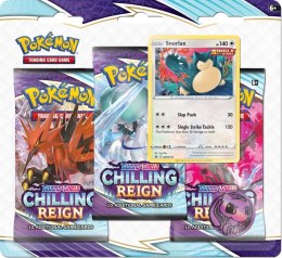 Karty Blister Chilling Reign Snorlax 3-pak Pokemon TCG