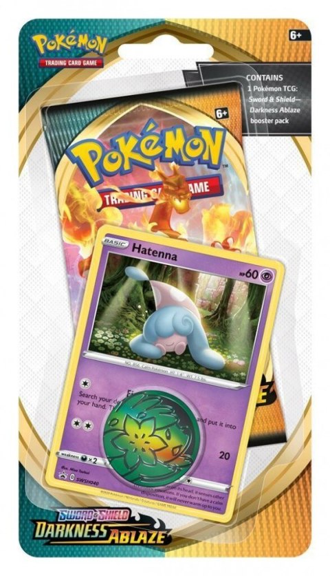 Karty Darkness Ablaze Checklane Blister Hatenna Pokemon TCG