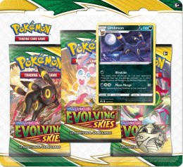 Karty Evolving Skies 3pack Blister Umbreon Pokemon TCG