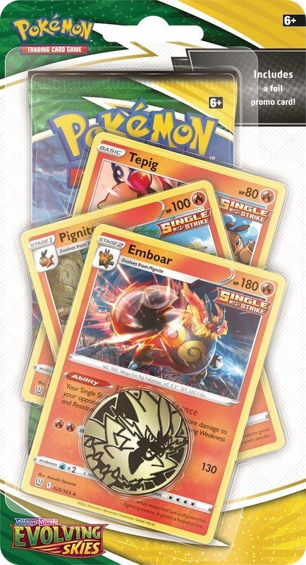 Karty Evolving Skies Premium ChkB Emboar Pokemon TCG