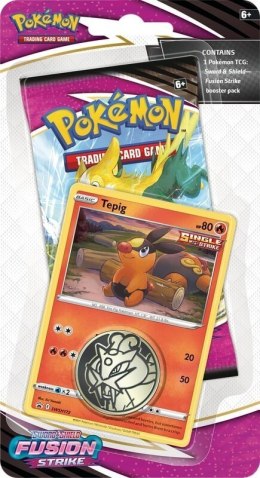 Karty Fusion Strike Checklane Blister Tepig Pokemon TCG