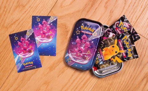 Karty Paldean Fates Mini Tin Tinkatink Pokemon TCG