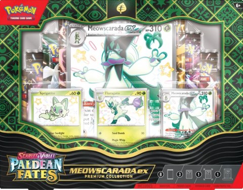 Karty Paldean Fates Premium Collection Meowscarada Pokemon TCG