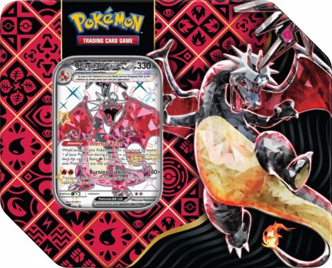 Karty Paldean Fates Tin Charizard Pokemon TCG