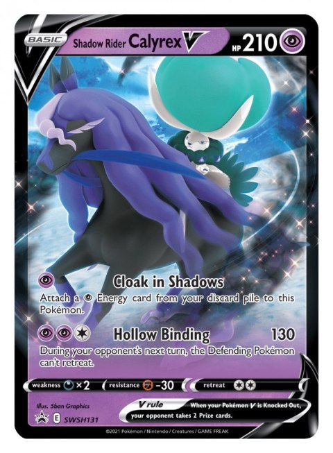 Karty Pokemon TCG Karty V Box August21 Shadow Rider Calyrex Pokemon TCG