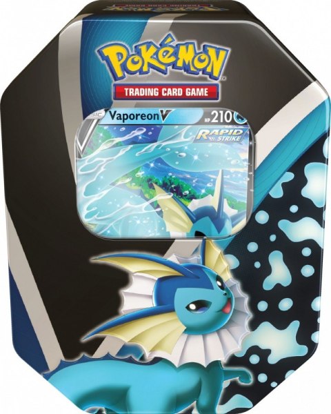 Karty TCG' Fall Tin September 21 Vaporeon Pokemon TCG