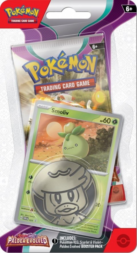 Paldea Evolved - Checklane Blister Smoliv Pokemon TCG