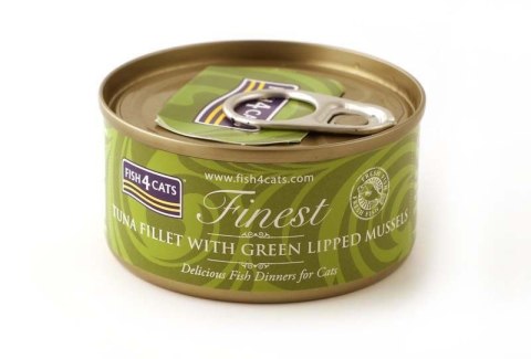 Fish4Cats Finest filet z Tuńczyka z omułkiem 70g