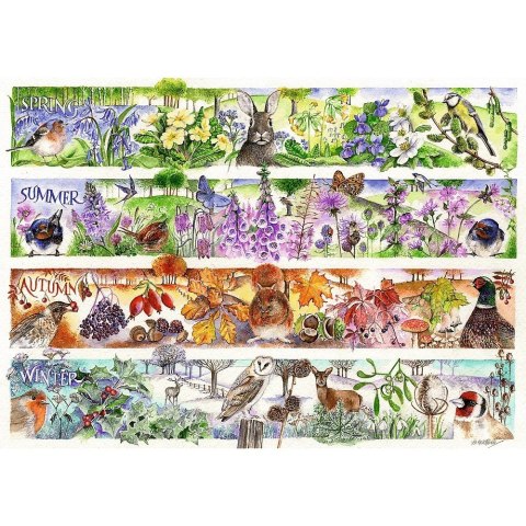 Puzzle 1000 elementów Premium Cztery pory roku Trefl
