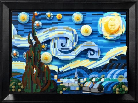 Klocki Ideas 21333 Gwiaździsta noc Vincenta van Gogha LEGO