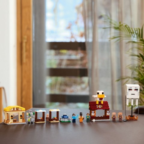 Klocki Minecraft 21273 Atak balonowego Ghasta na wioskę LEGO