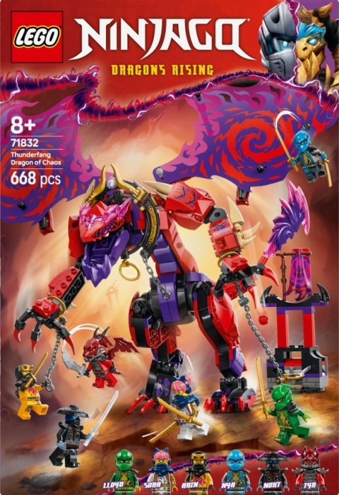 Klocki Ninjago 71832 Smok chaosu Kiełogrzmot LEGO
