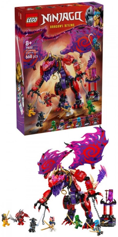 Klocki Ninjago 71832 Smok chaosu Kiełogrzmot LEGO