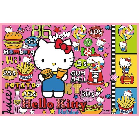 Puzzle 2x200 elementów Hello Kitty i przyjaciele Trefl