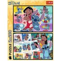 Puzzle 2x200 elementów Wesołe życie Stitcha Trefl