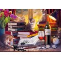 Puzzle 2000 elementów Koci wieczór Trefl